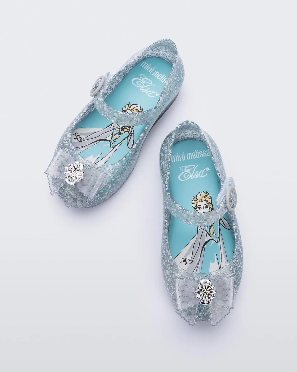 mini melissa Girl's Sweet Love   Disney Princess Mary Jane Jelly Flat for Toddlers & Babies - Jelly Shoes for Little Girls with Adjustable Strap & Side Buckle
