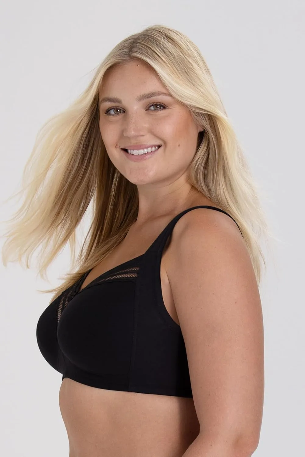Miss Mary of Sweden Essence Non-Wired Cotton Bra with Lace Details