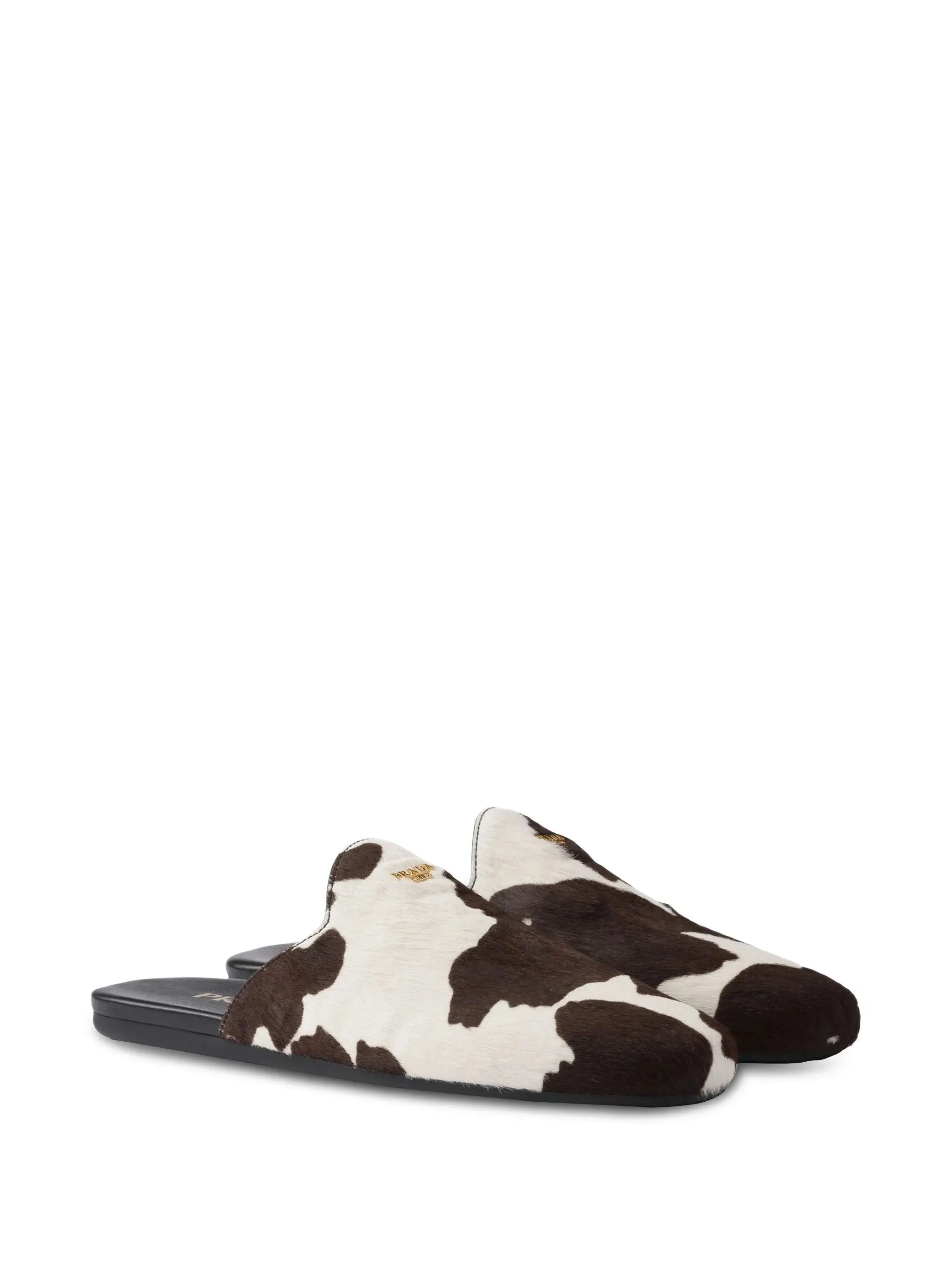 mules Contemporary cow-print slip-on Fast delivery