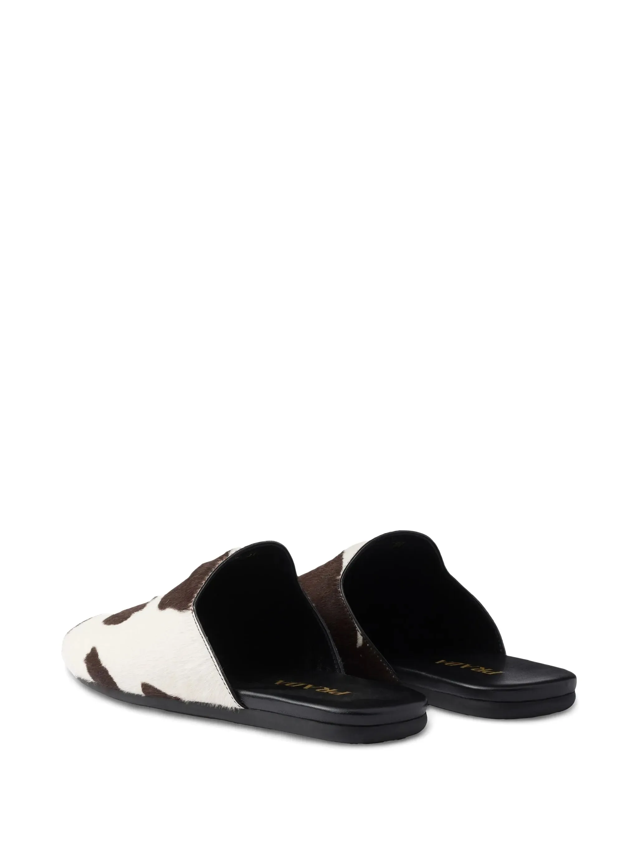 mules Contemporary cow-print slip-on Fast delivery