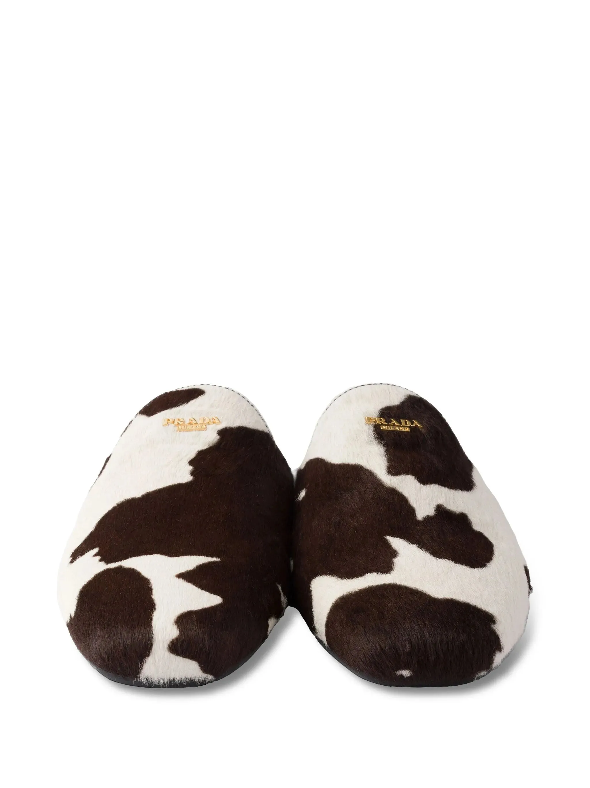 mules Contemporary cow-print slip-on Fast delivery