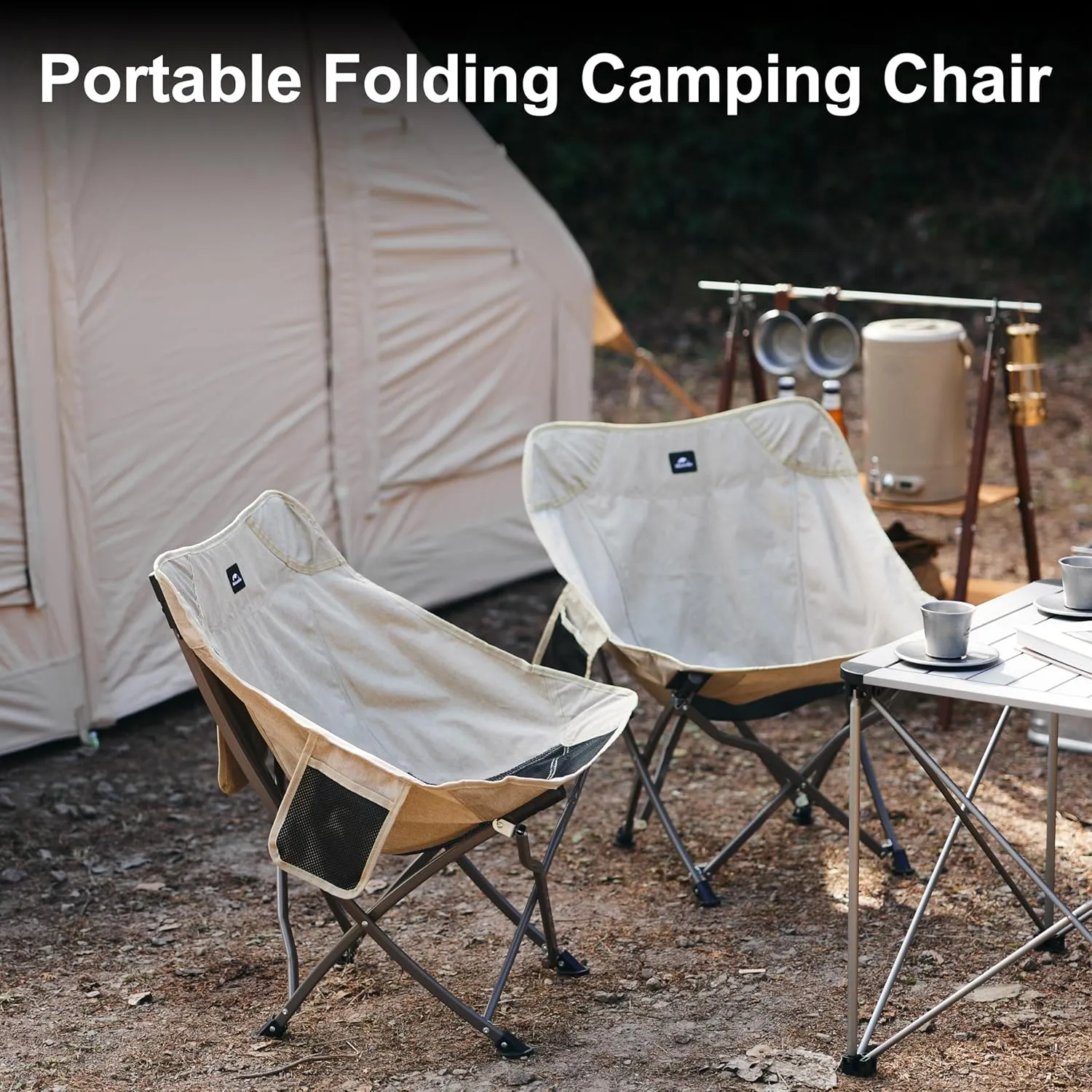 Naturehike Folding Camping Chair, Outdoor Portable Compact Chair, Collapsible & Comfortable Chair Heavy Duty for Travel Picnic Hiking Fishing Beach, Lightweight Backpack Chair Festival Gift, Sand