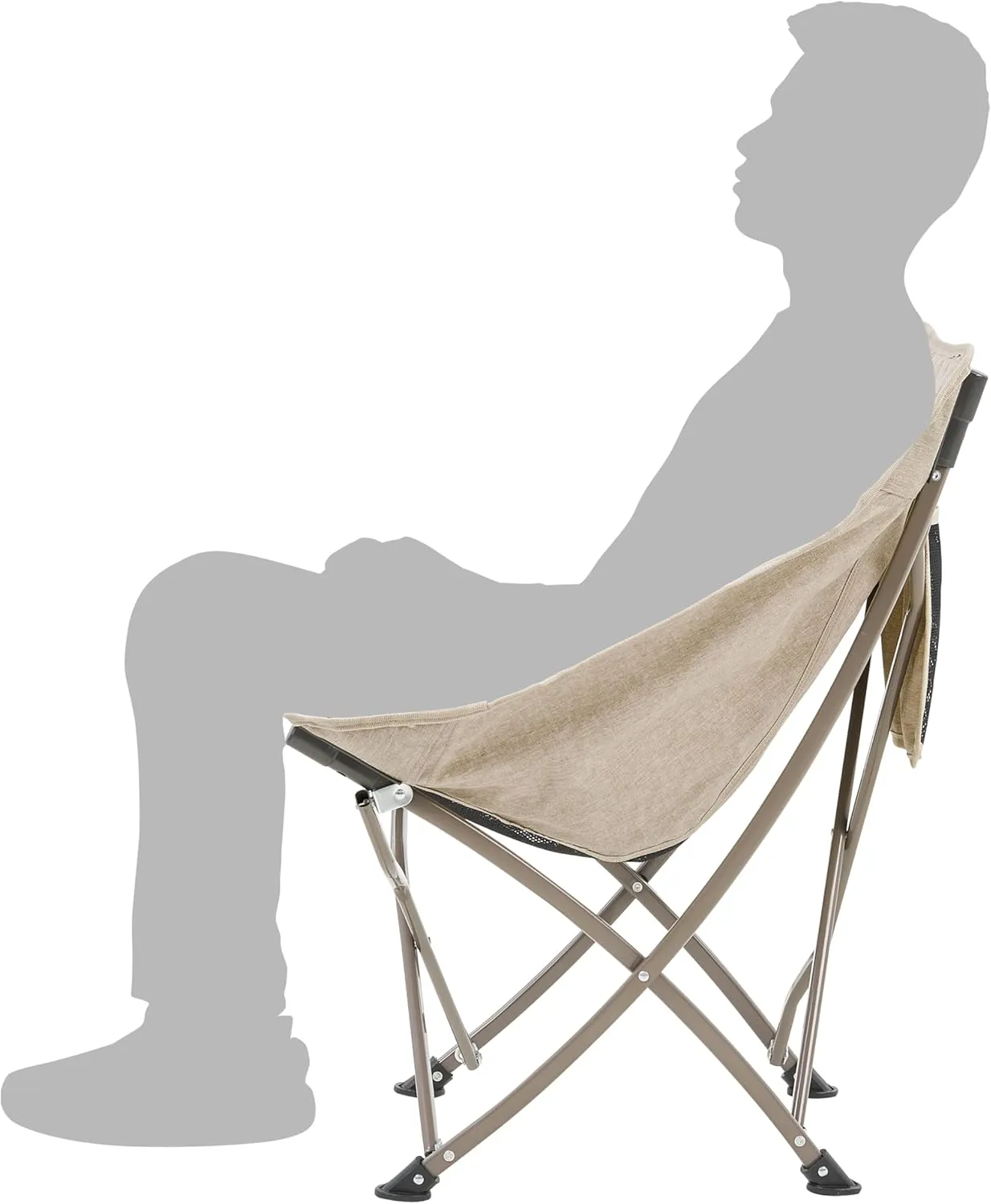 Naturehike Folding Camping Chair, Outdoor Portable Compact Chair, Collapsible & Comfortable Chair Heavy Duty for Travel Picnic Hiking Fishing Beach, Lightweight Backpack Chair Festival Gift, Sand