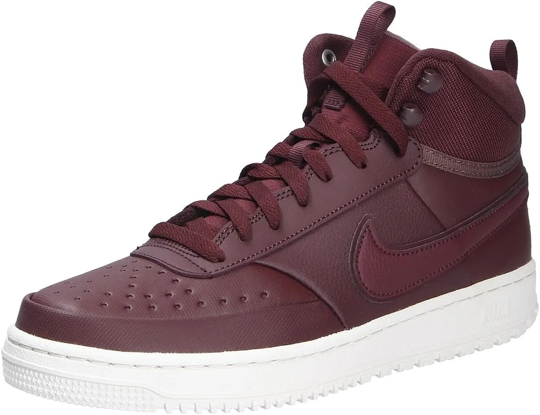 NIKE Court Vision Mid Winter, Three Quarter High Men, Red Burgundy, 10 AU