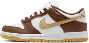 Nike Dunk Low Big Kids Shoes White/Metallic Gold-White Size-4.5