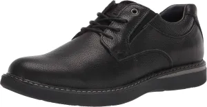 Nunn Bush Men's BAYRIDGE Plain Toe Lightweight Leather LACE-UP Oxford, Black, 10.5 Wide
