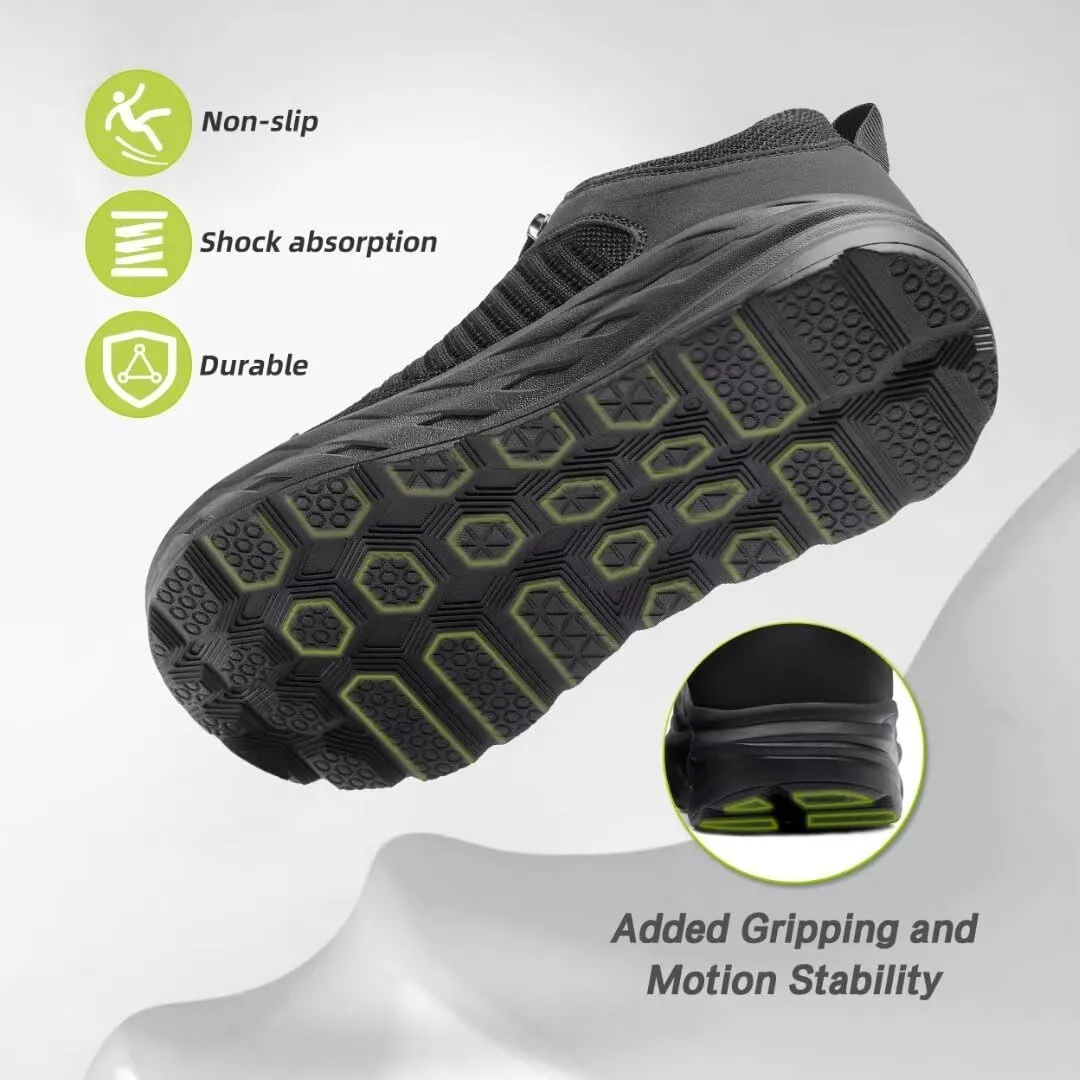 OrthoComfoot Women's Orthopedic Diabetic Wide Walking Shoes: Comfortable Casual Arch Support Plantar Fasciitis Fashion Sneakers, Work Tennis Orthotic High Arch Swollen Feet Shoes for Foot Heel Pain