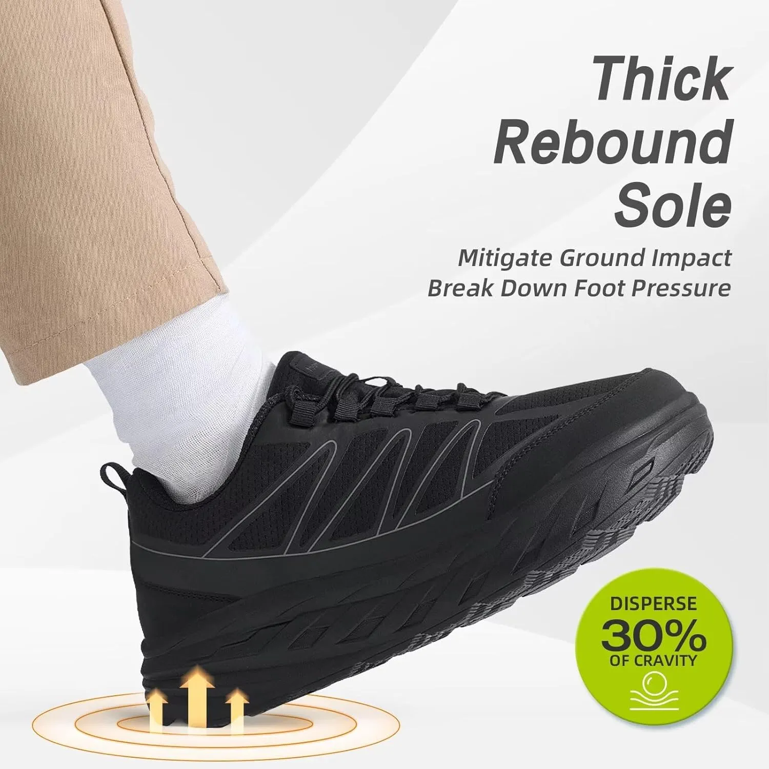 OrthoComfoot Women's Orthopedic Diabetic Wide Walking Shoes: Comfortable Casual Arch Support Plantar Fasciitis Sneakers, Tennis Orthotic High Arch Swollen Feet Work Shoes for Ankle and Heel Pain