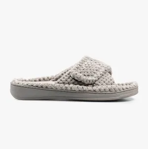 Padders FLO Womens (EE Fit) Slippers Grey Popcorn