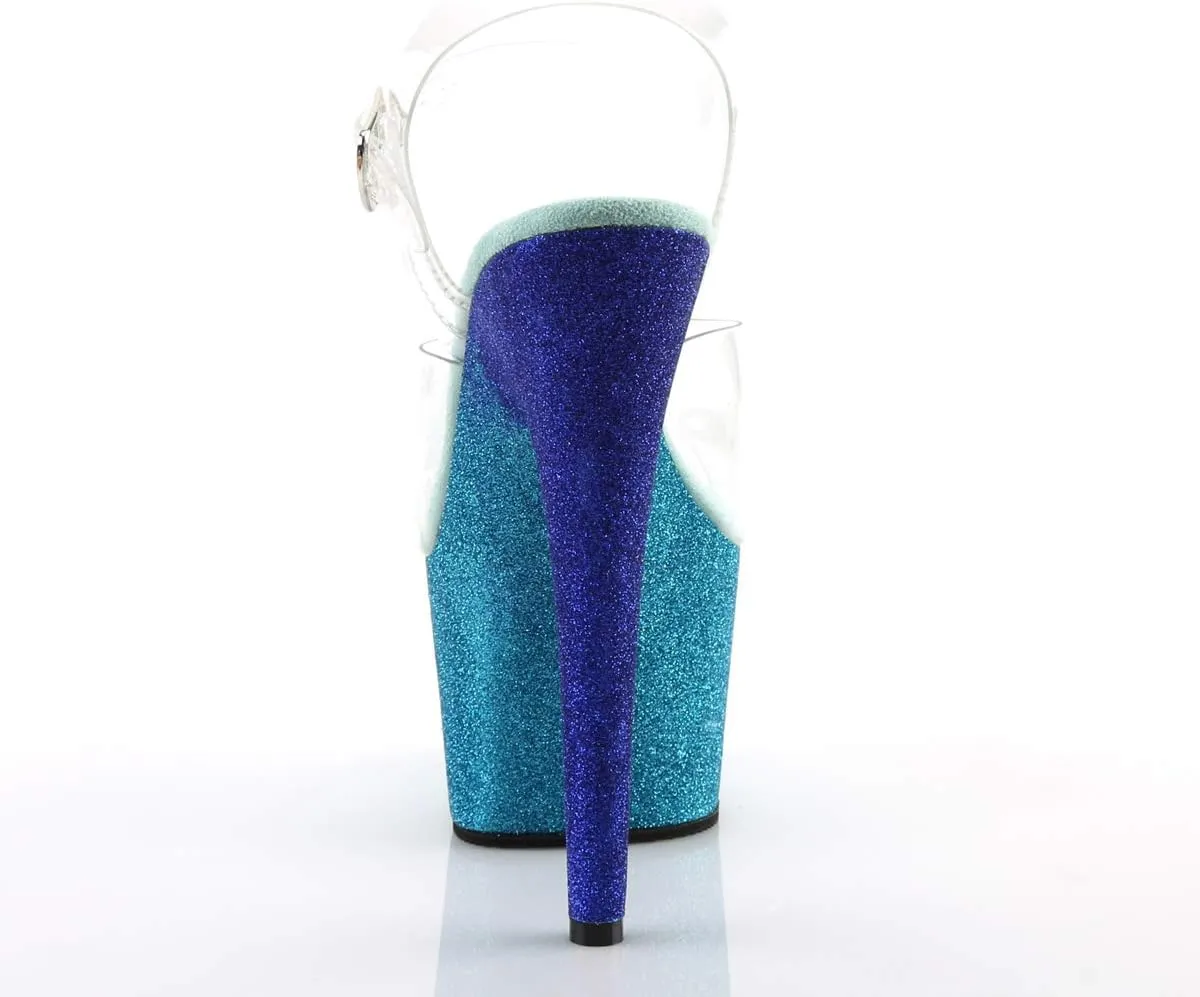 Pleaser Women's Adore-708OMBRE Ankle-Strap Sandal