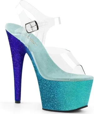 Pleaser Women's Adore-708OMBRE Ankle-Strap Sandal