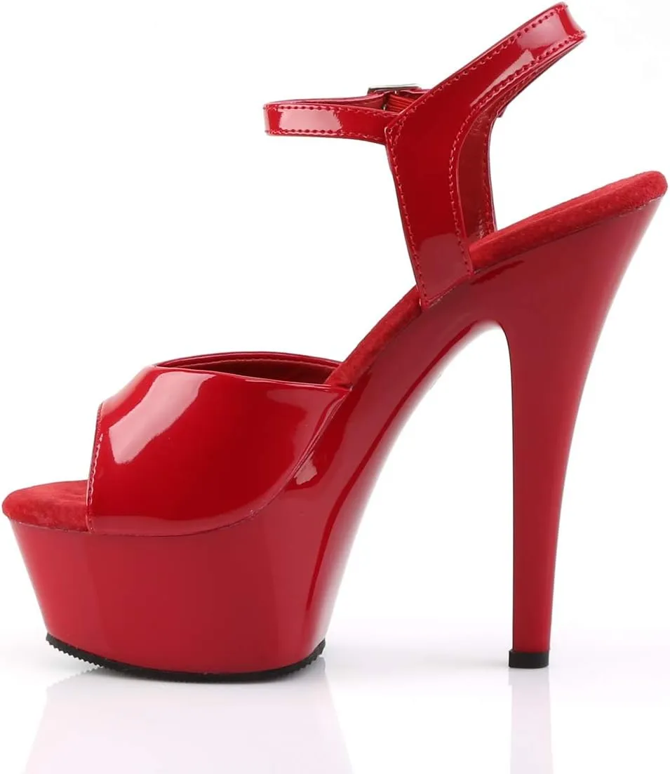 Pleaser Women's Kiss-209 Ankle-Strap Sandal