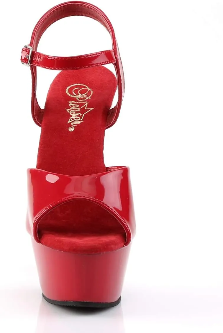 Pleaser Women's Kiss-209 Ankle-Strap Sandal