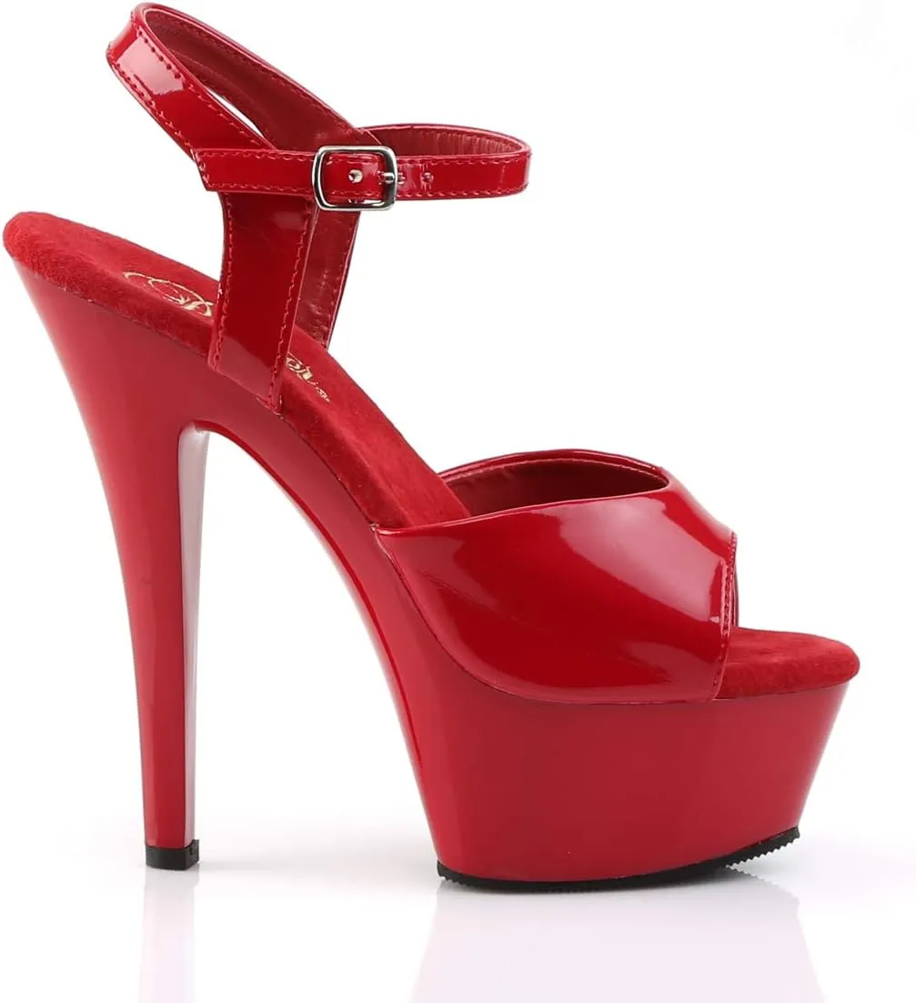 Pleaser Women's Kiss-209 Ankle-Strap Sandal