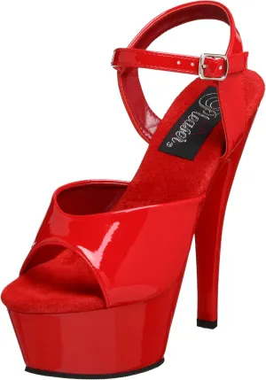 Pleaser Women's Kiss-209 Ankle-Strap Sandal