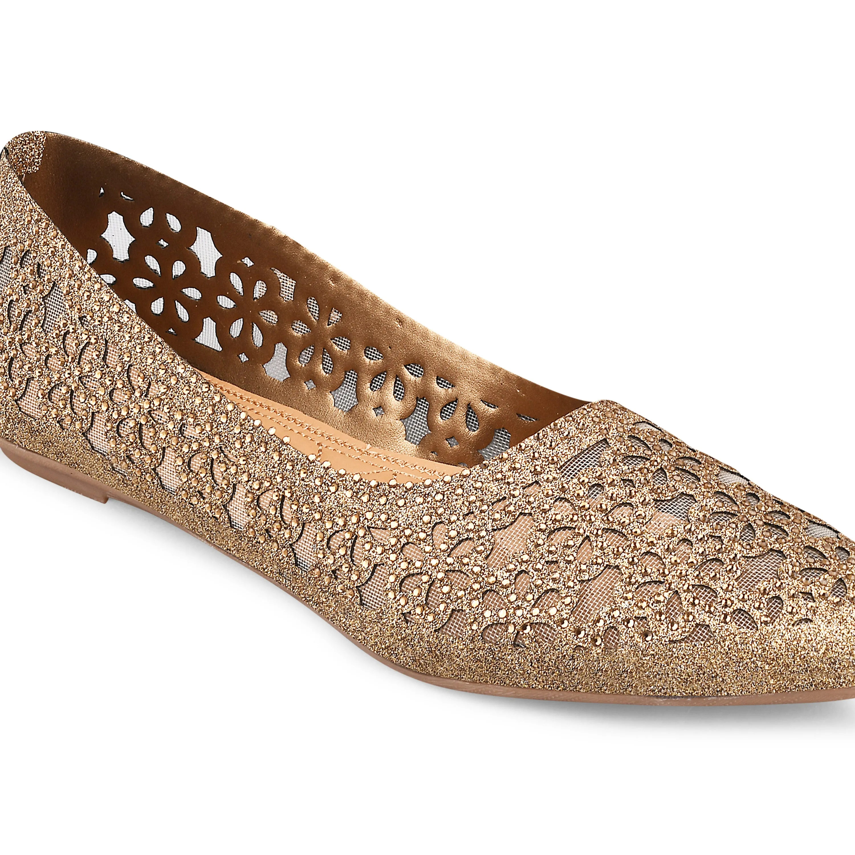 Pointed-Toe Ballerinas Flat Jutti