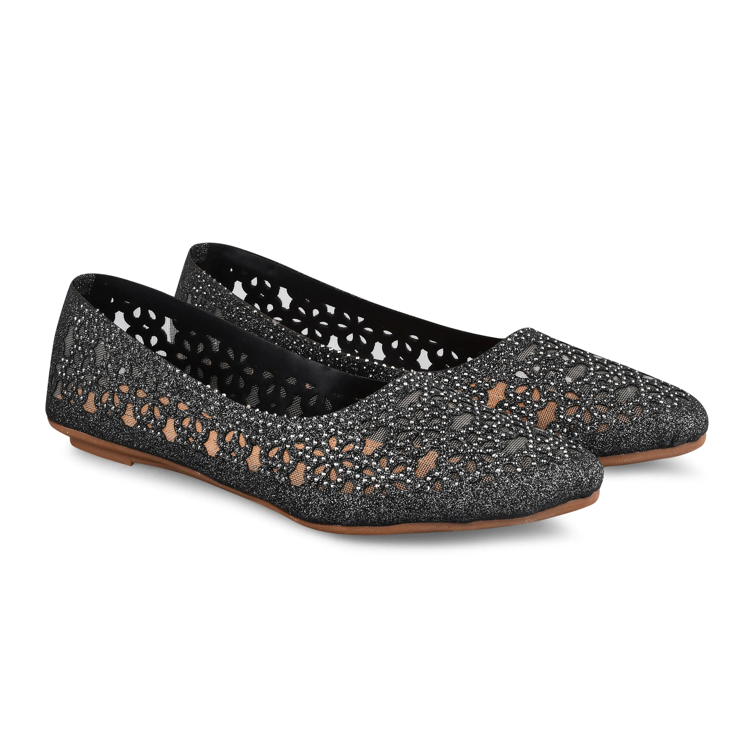 Pointed-Toe Ballerinas Flat Jutti