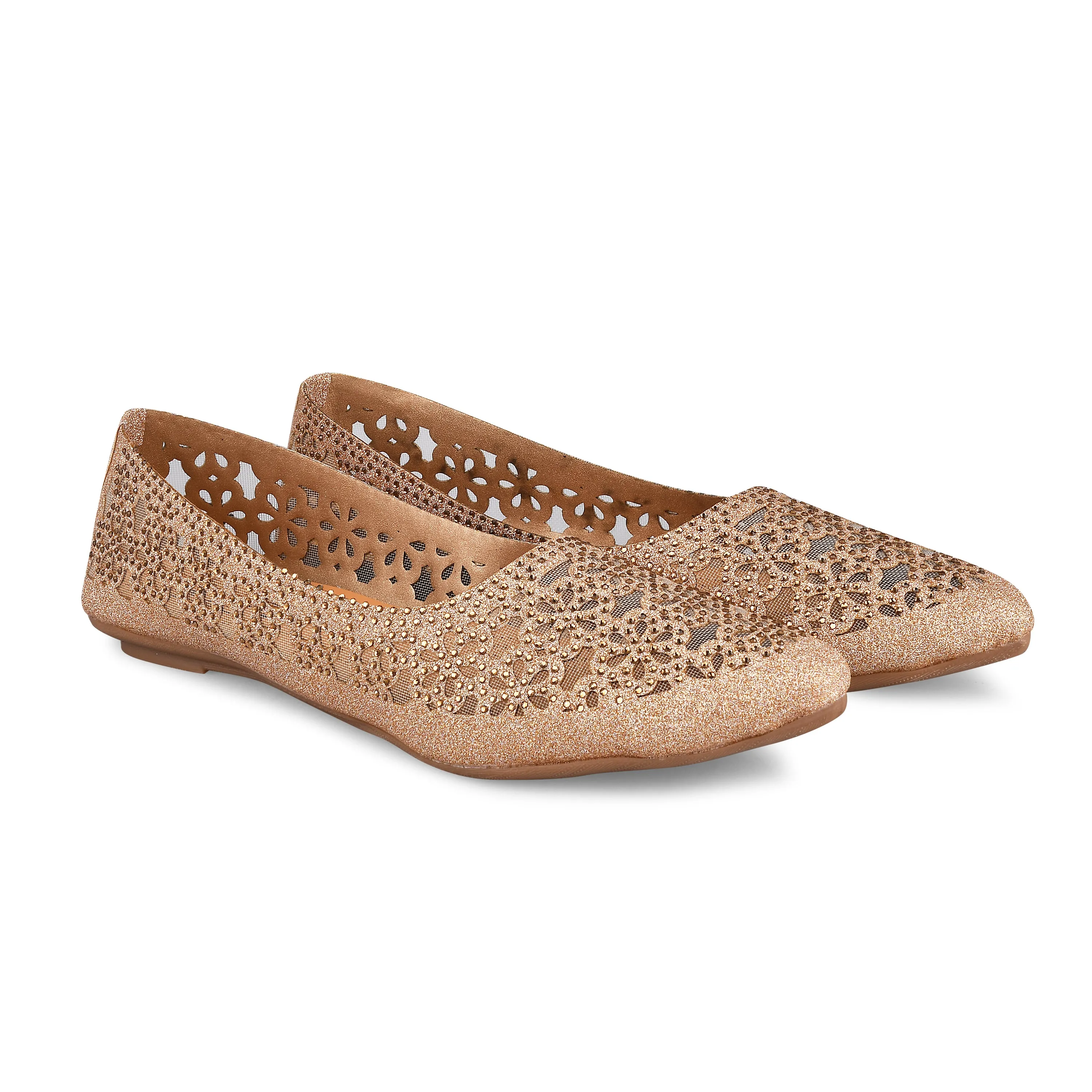 Pointed-Toe Ballerinas Flat Jutti