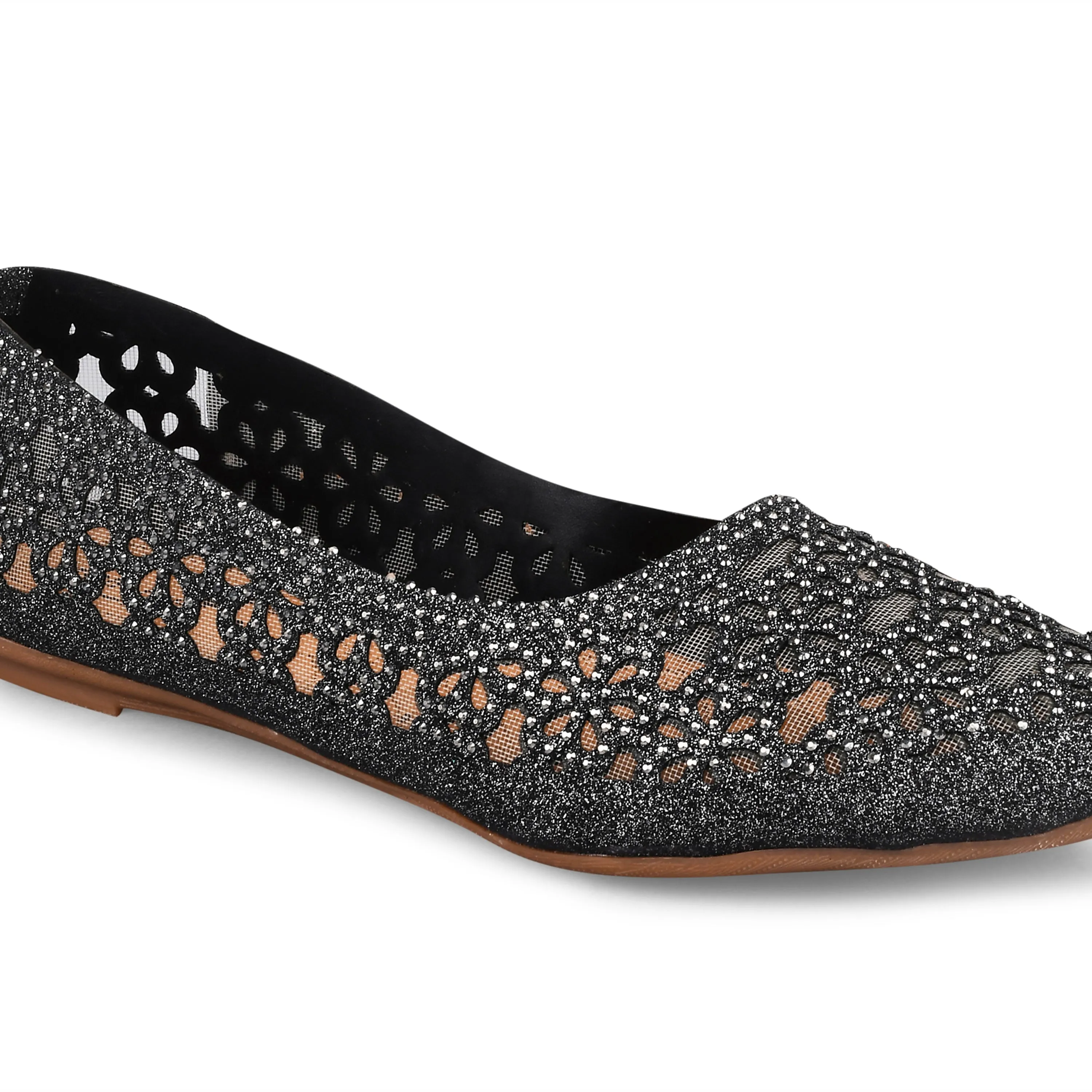 Pointed-Toe Ballerinas Flat Jutti