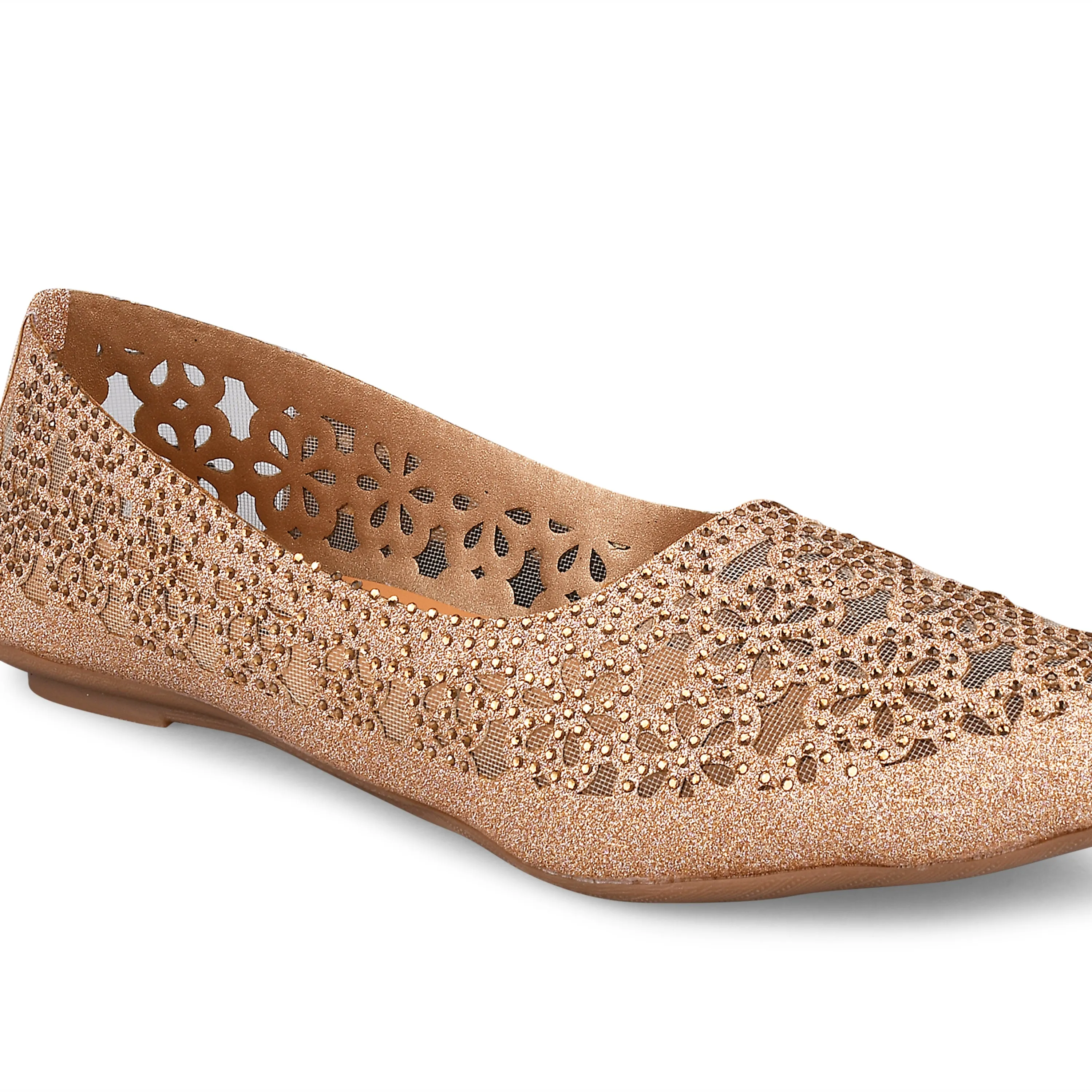 Pointed-Toe Ballerinas Flat Jutti