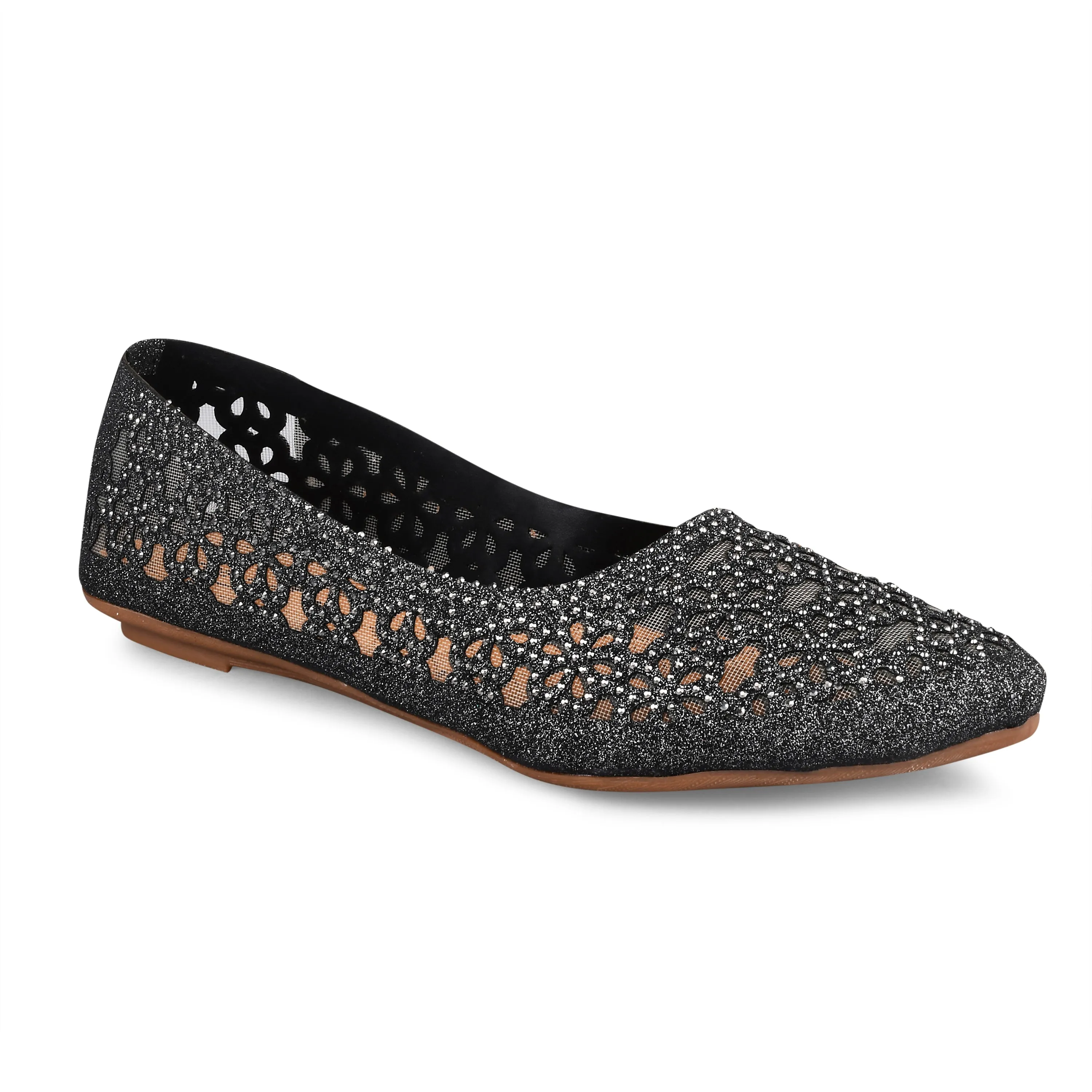 Pointed-Toe Ballerinas Flat Jutti