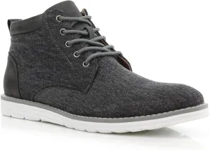 Polar Fox Colbert MPX506059 Mens Mid-Top Casual Breathable Sneaker Chukka Boots with Memory Foam insole