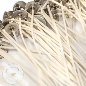Premier Candle Wicks | 100 Piece Bag | 6 inch Pre-Waxed Candle Wicks for Candle Making (Premier 765)