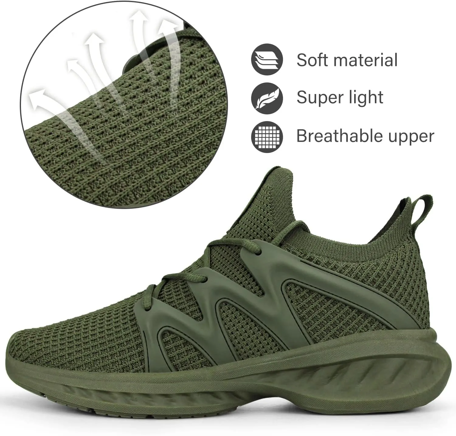 Pujcs Women Shoes Lightweight Tennis Shoes Non Slip Gym Workout Shoes Breathable Mesh Walking Womens Sneakers