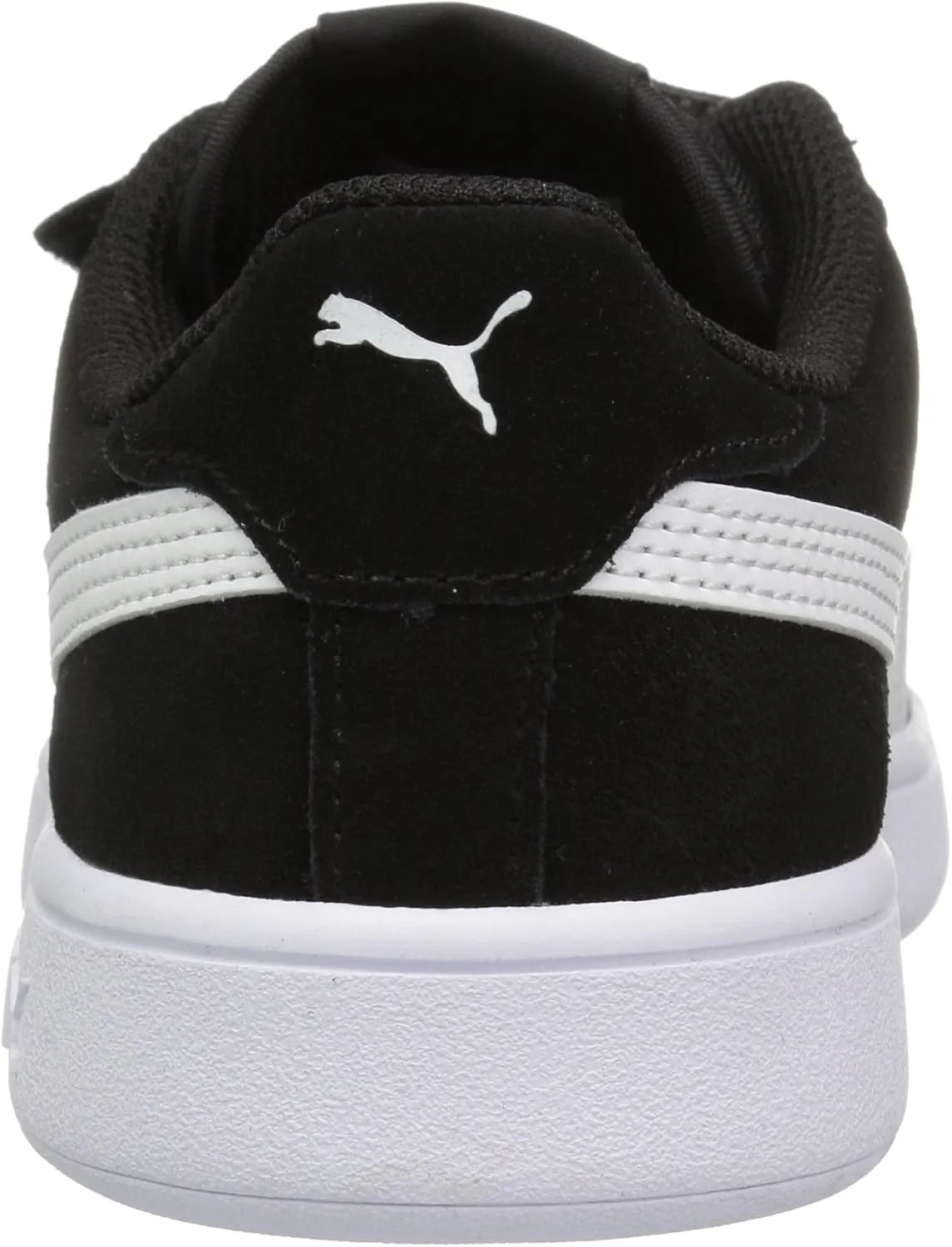 PUMA Girls' Smash V2 Hook and Loop Sneaker, Elderberry-Indigo-Silver-White, 2 M US Little Kid