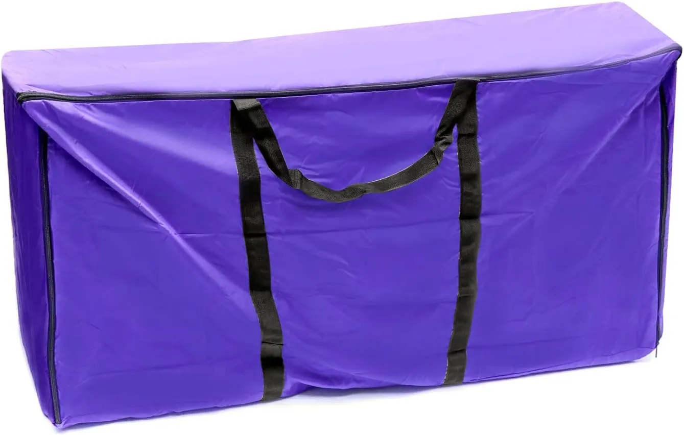 QWORK Hay Bale Storage Bag, 420D Horse and Livestock Hay Bale Bag, Large Tote Waterproof Collapsible Bag Hay Bale Tote Bag with Zipper