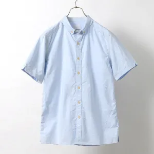 RE MADE IN TOKYO JAPAN / Yellow Stitched Short Sleeve Button Down Shirt