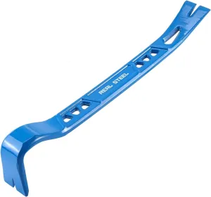 REAL STEEL Flat Pry Bar, 15 Inch Heavy Duty Nail Puller, High Carbon Steel Forged Crowbar Tool for Home Remolding & Woodworking 0695