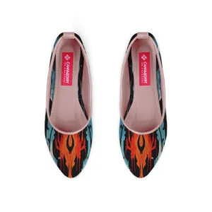 Rose Round Toe Shoe Flaring