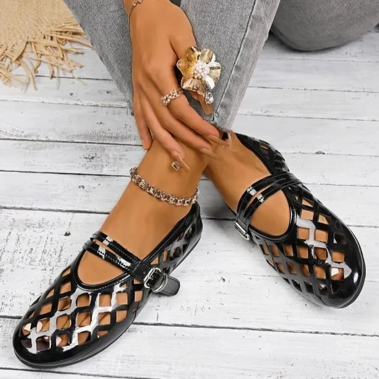 Round Toe Flats Slip-Ons