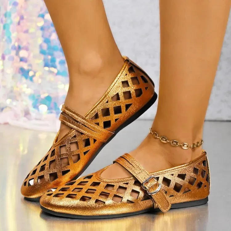 Round Toe Flats Slip-Ons