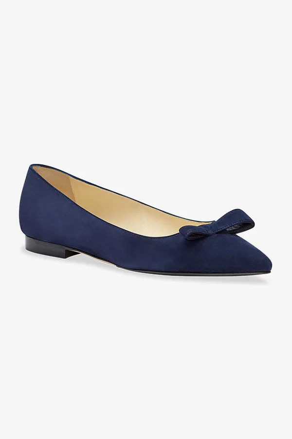 Sarah Flint Natalie Flat :: Navy Suede
