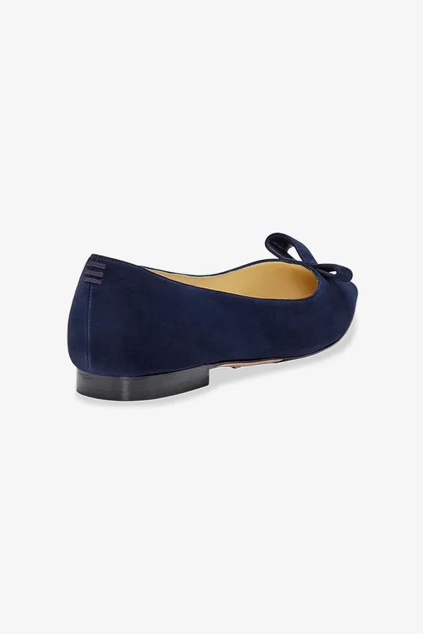 Sarah Flint Natalie Flat :: Navy Suede