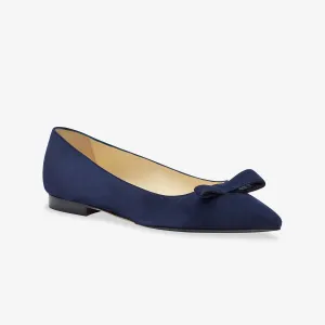 Sarah Flint Natalie Flat :: Navy Suede