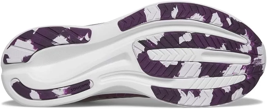 Saucony Ride Kidz Sneaker, Plum/White, 6 US Unisex Big Kid