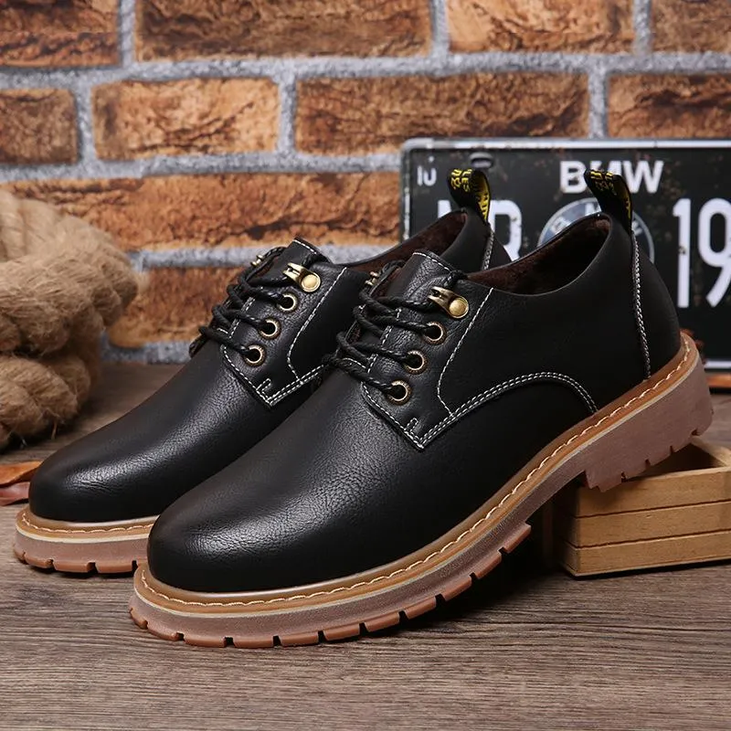 Shoes Fashion Trend  Shoes Spring Autumn Summer  Leather Breathable Flat Business Casual Shoes