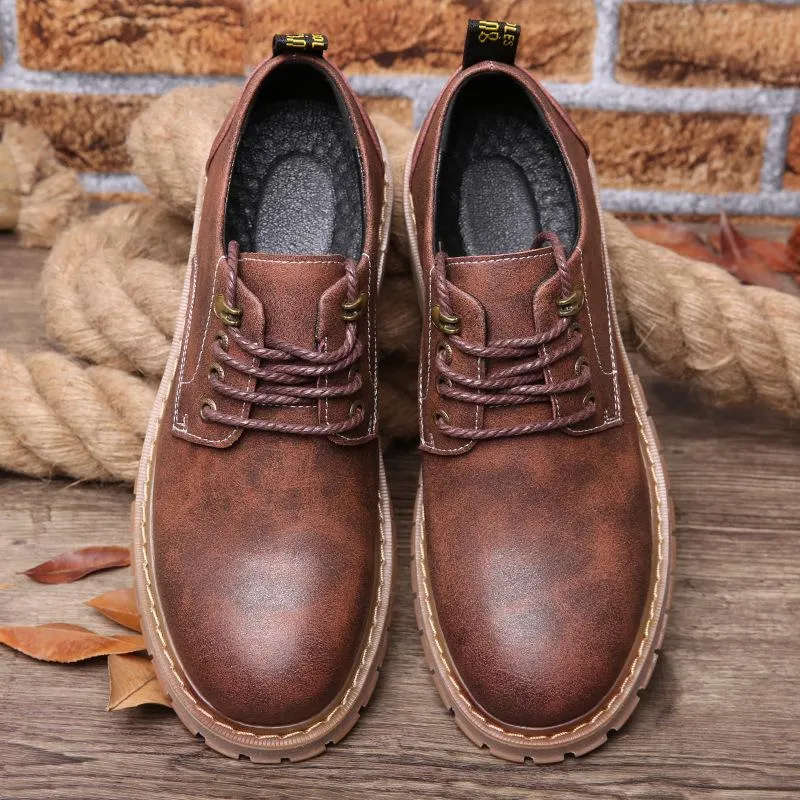 Shoes Fashion Trend  Shoes Spring Autumn Summer  Leather Breathable Flat Business Casual Shoes