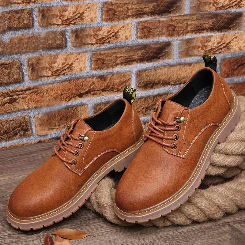 Shoes Fashion Trend  Shoes Spring Autumn Summer  Leather Breathable Flat Business Casual Shoes