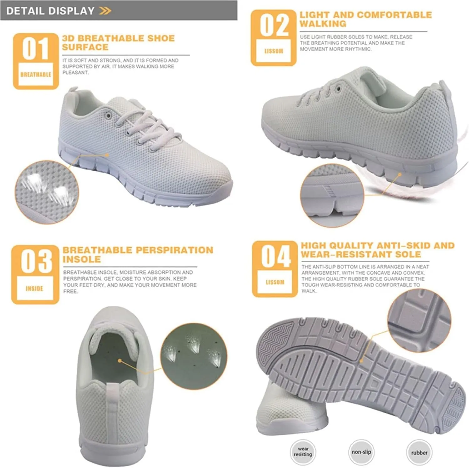 Shoes for Men Women Walking Running Shoes Sneaker for Hiking Walking Sports Jogging Shoes