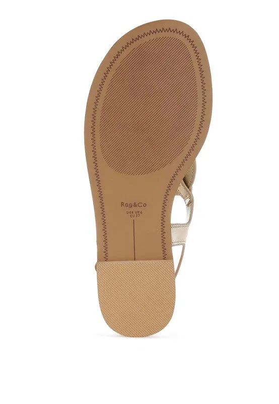 Sienna Metallic Genuine Leather Flats