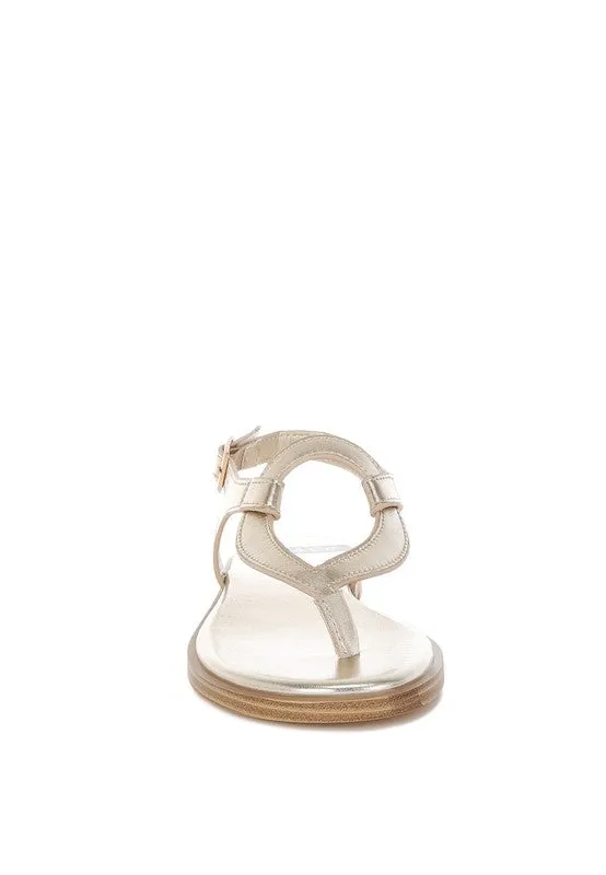 Sienna Metallic Genuine Leather Flats