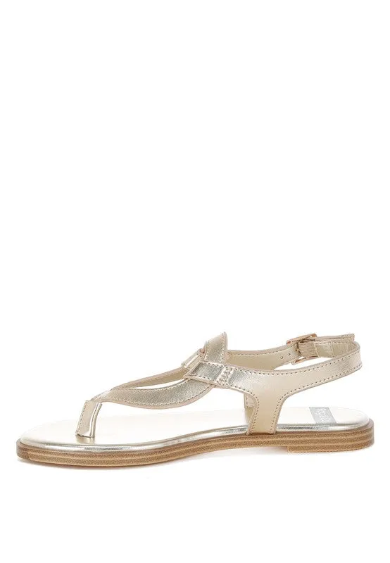 Sienna Metallic Genuine Leather Flats