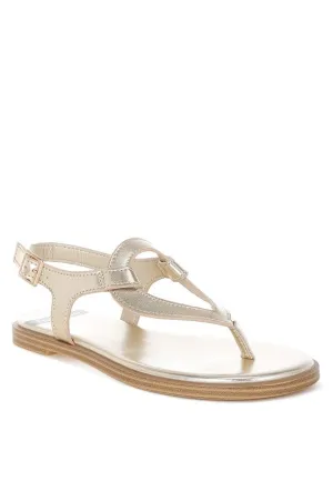 Sienna Metallic Genuine Leather Flats
