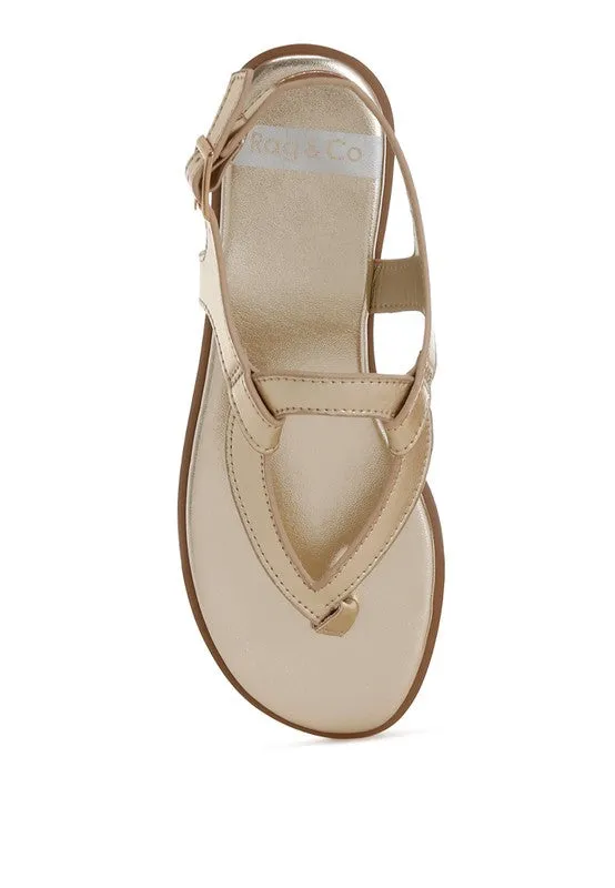 Sienna Metallic Genuine Leather Flats