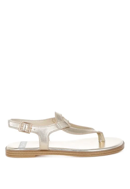 Sienna Metallic Genuine Leather Flats