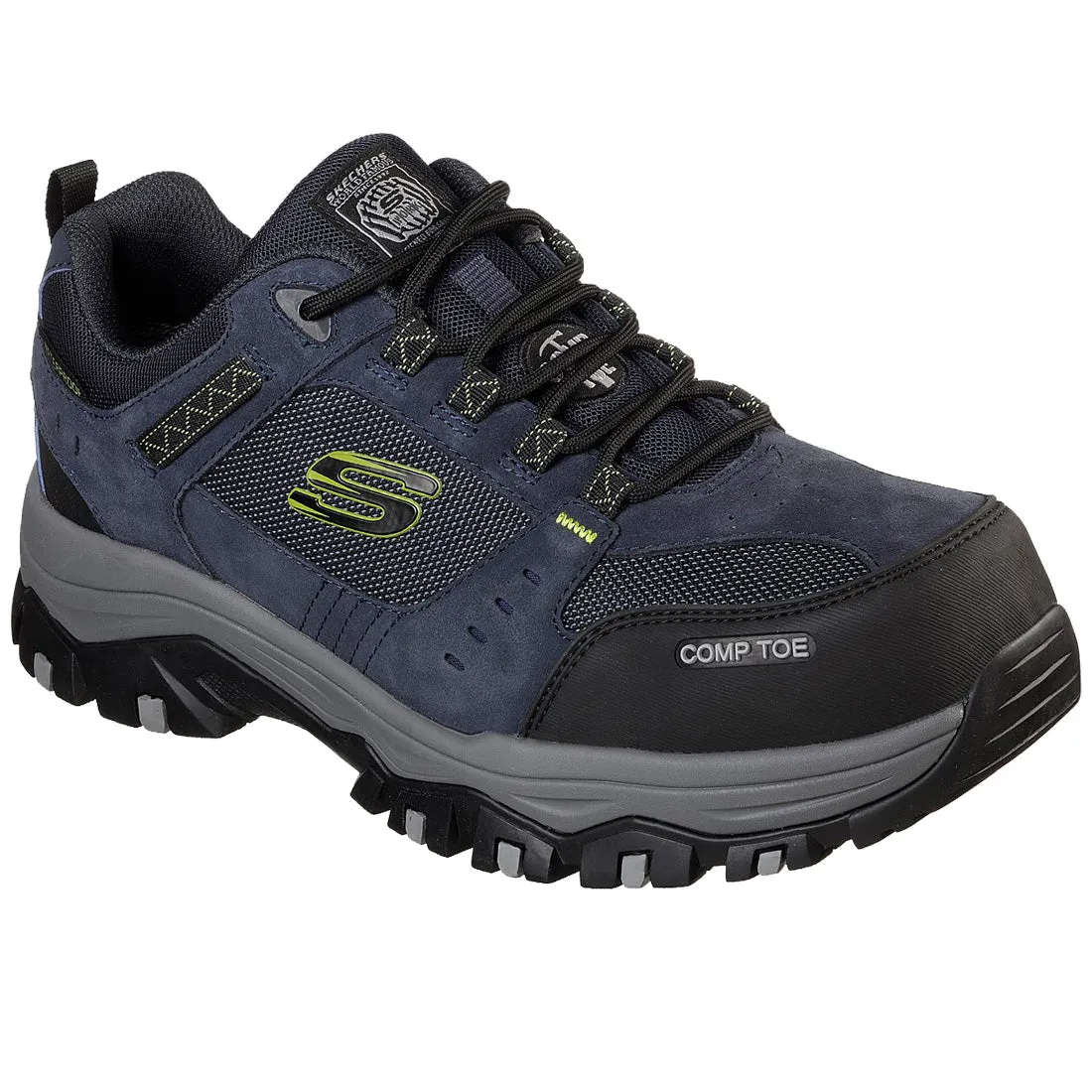 Skechers Greetah Waterproof Composite Work Shoes Navy Black 77183EC/NVBK